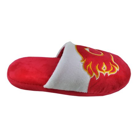 Youth Calgary Flames Forever Collectibles Big Logo Slippers