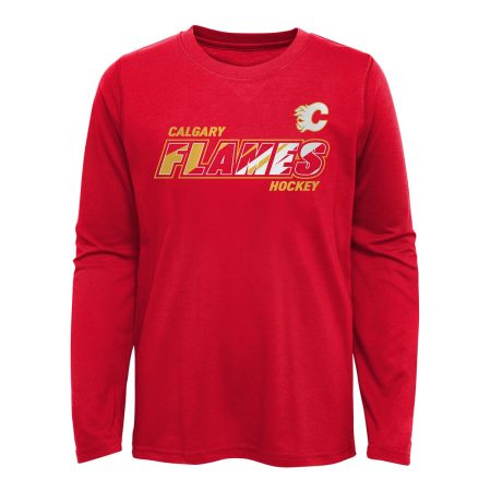 Youth Calgary Flames Outerstuff Rink Reimagined Long Sleeve T Shirt