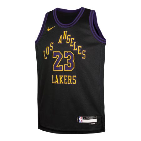 Youth Los Angeles Lakers Nike LeBron James City Edition Swingman Jersey