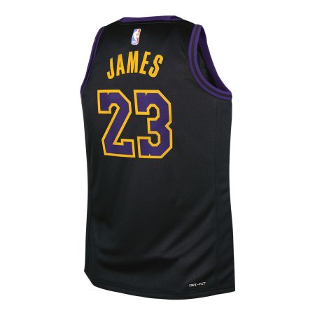 Youth Los Angeles Lakers Nike LeBron James City Edition Swingman Jersey