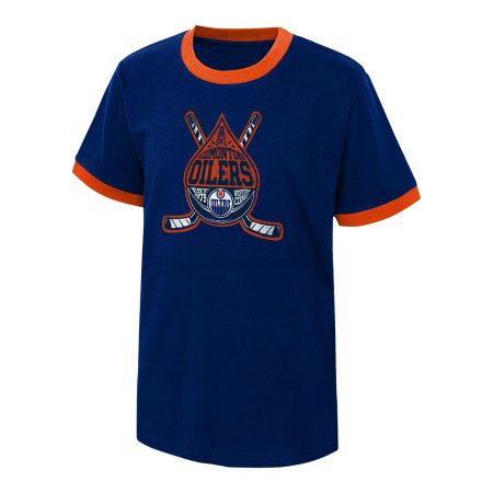 Youth Edmonton Oilers Outerstuff Ice City Neck T Shirt