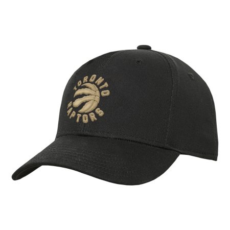 Youth Toronto Raptors Alt Basic Precurve Snapback Cap - Black/Gold