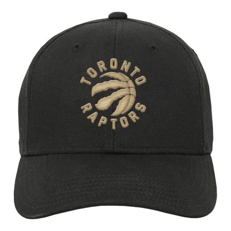 Youth Toronto Raptors Alt Basic Precurve Snapback Cap - Black/Gold