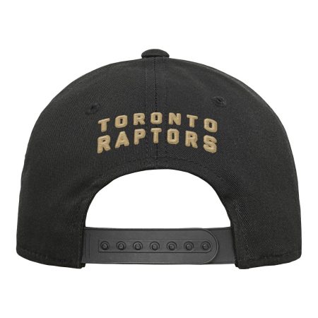 Youth Toronto Raptors Alt Basic Precurve Snapback Cap - Black/Gold