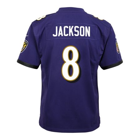 Youth Baltimore Ravens Outerstuff Lamar Jackson Game Jersey