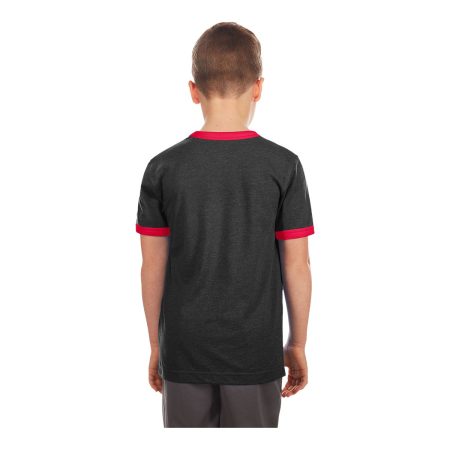 Youth Ottawa Redblacks New Era Heather Ringer T Shirt