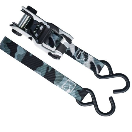 MotoMaster 1,500-lb Snow Camo Ratchet Tie Down, 1-in x 10-ft, 4-pk