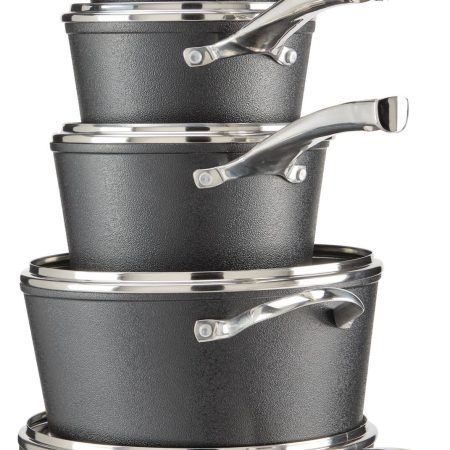 Heritage The Rock Diamond Cookware Set, Non-Stick, Scratch Resistant, 10-pc