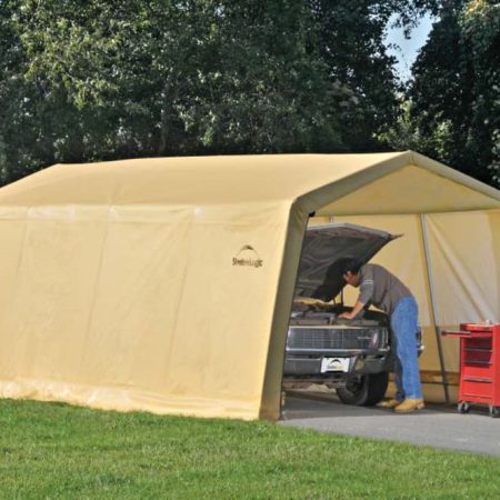 ShelterLogic Auto Shelter Waterproof Instant Car Garage w/UV Protection, 10 x 20 x 8-ft