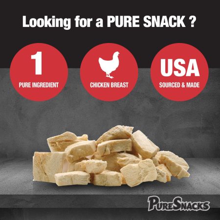 PureSnacks Freeze Dried Chicken Breast Dog Treats