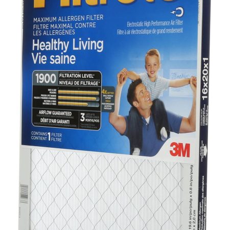 3M™ Filtrete™ Healthy Living Maximum Allergen Air Filter, MPR 1900, 16 x 20 x 1-in, 1-pk