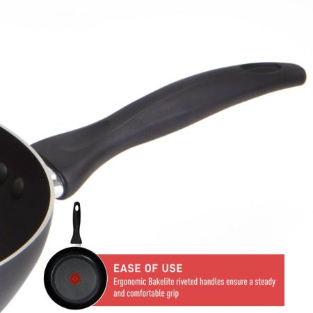 T-fal Viva Aluminum Frying Pan Non-stick, Dishwasher & Oven Safe, Black