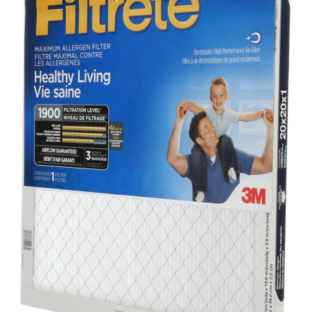 3M™ Filtrete™ Healthy Living Maximum Allergen Air Filter, MPR 1900, 20 x 20 x 1-in, 1-pk