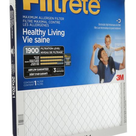 3M™ Filtrete™ Healthy Living Maximum Allergen Air Filter, MPR 1900, 20 x 20 x 1-in, 1-pk