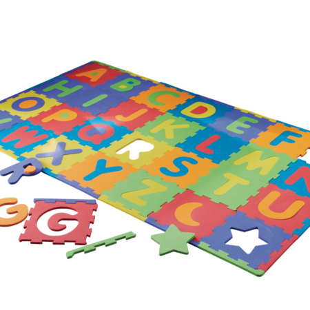 Funplay Pop-Out Alphabet Play Floor Mat, 78-pc, 7 x 4-ft, Ages 2+