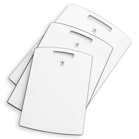 Henckels Anti-Bacterial Reversible Cutting Board Set, White, 3-pc