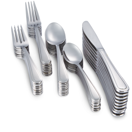 CANVAS Madison 50pc Stainless Steel Flatware Set, Serves 10