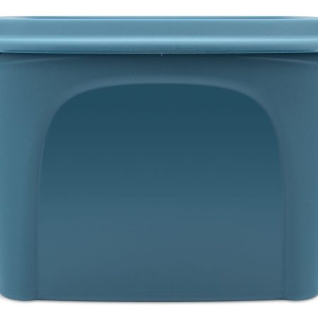 Type A Stackable Storage Box with Lid, 72-L, Blue