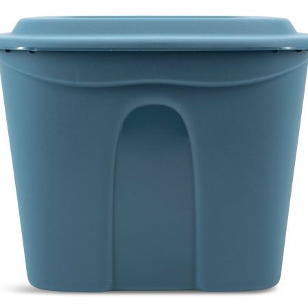 Type A Stackable Storage Box with Lid, 72-L, Blue