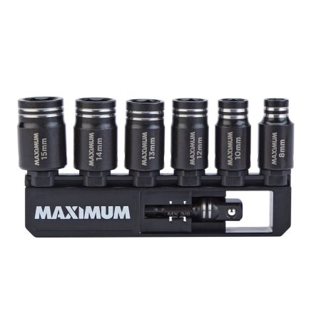 MAXIMUM 7-pc Impact Driver Socket Set, Metric