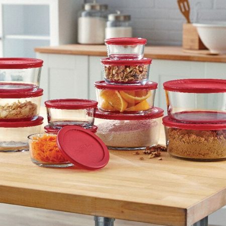 Anchor Hocking Glass Storage Container Set, 2-pc x 7-Cup