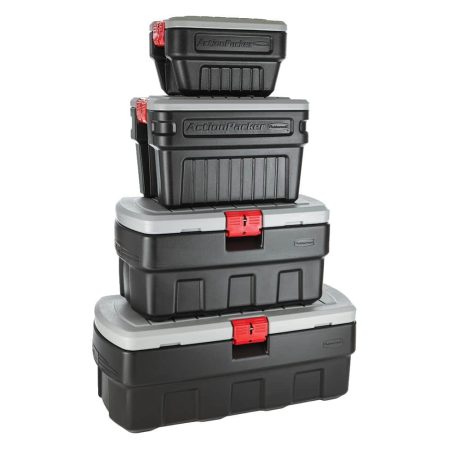 Rubbermaid Action Packer Plastic Lockable Storage Container, Stackable & Recyclable, 181-L