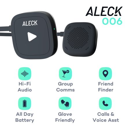 Aleck 006™ Universal Wireless Helmet Audio & Communication