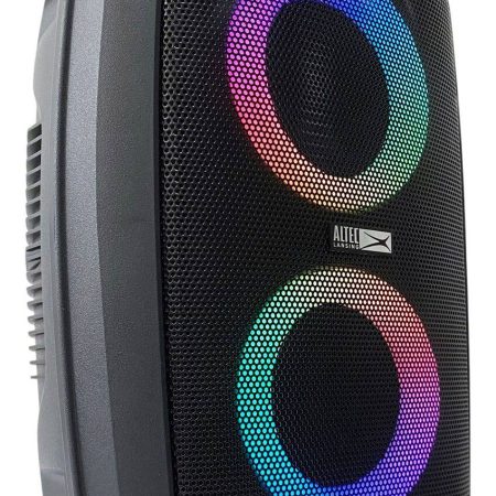 Altec Lansing Portable LED Double Speaker, 4-in, Black