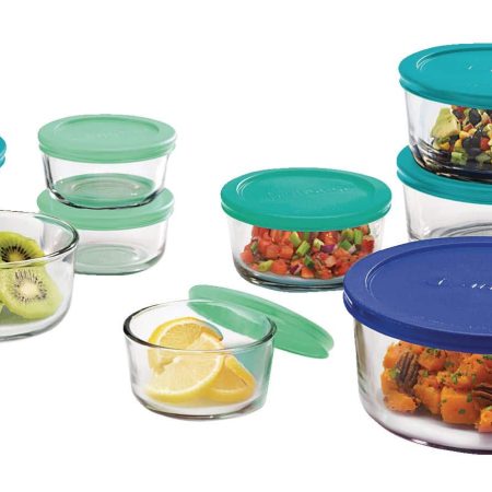 Anchor Hocking Glass Food Storage Set, Assorted Sizes, 24-pc