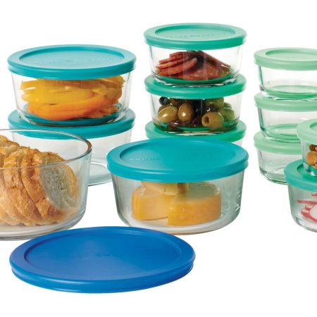 Anchor Hocking Glass Food Storage Set, Assorted Sizes, 24-pc