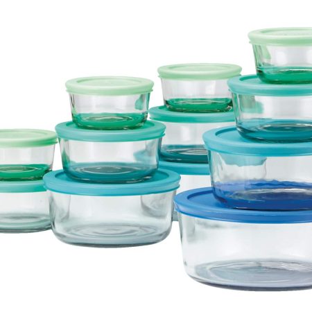 Anchor Hocking Glass Food Storage Set, Assorted Sizes, 24-pc