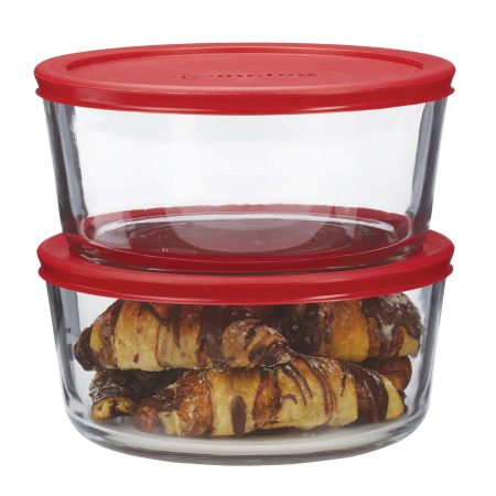 Anchor Hocking Glass Storage Container Set, 2-pc x 7-Cup