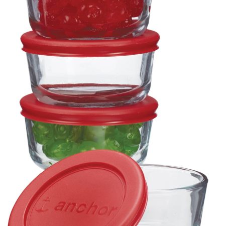 Anchor Hocking Glass Storage Container Set, 4-pc x 1-Cup