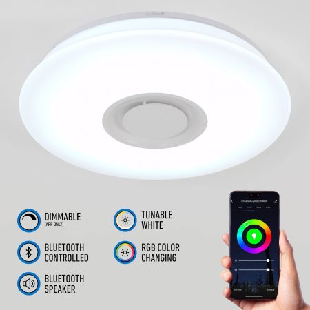 Artika Galaxy Bluetooth RGB Colour Changing Flushmount LED Light