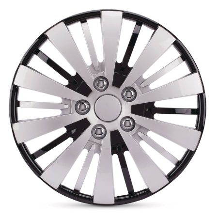 AutoTrends Wheel Cover, Silver/Black SE, 17-in, 4-pk