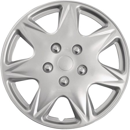 AutoTrends Wheel Cover, 915, Silver/Lacquer, 17-in, 4-pk