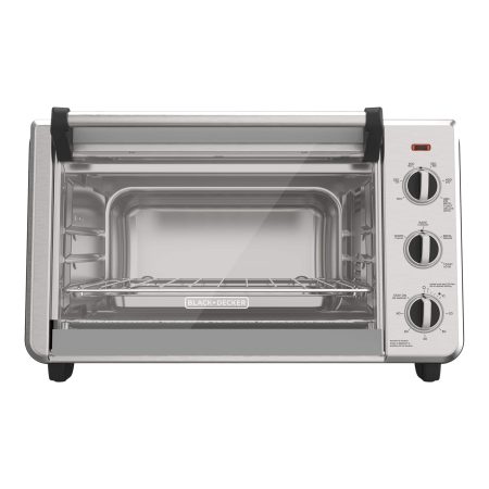 Black & Decker Convection Toaster Oven w/ 3 Functions, Stainless Steel, 6-Slices