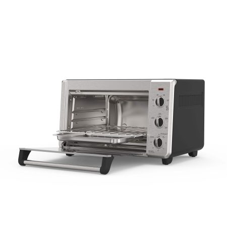 Black & Decker Convection Toaster Oven w/ 3 Functions, Stainless Steel, 6-Slices