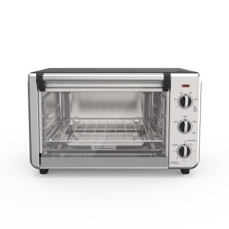 Black & Decker Convection Toaster Oven w/ 3 Functions, Stainless Steel, 6-Slices