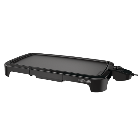 Black & Decker Family Sized Electric Griddle, Black, 20-in x 11-in