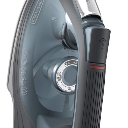 Black & Decker 1500W Steam Iron with Auto Shutoff, Grey/Green