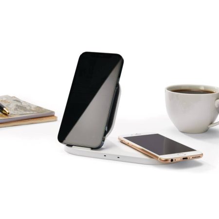 Bluehive 10W Fabric Wireless Charging Stand & Pad, Compatible with Most Qi-Enabled Devices