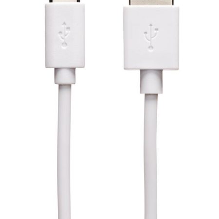 Bluehive Type-C Charger & Sync Cable, for Select Apple & Android Devices, White, 3-pk