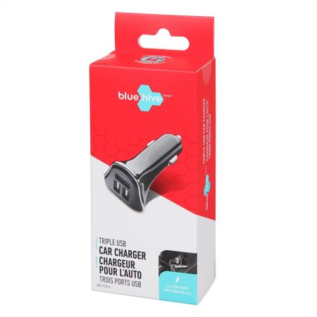 Bluehive USB Car Charger, Compatible with Most Devices