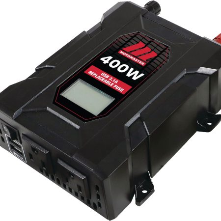 MotoMaster 400W Power Inverter with LCD Screen, Grey