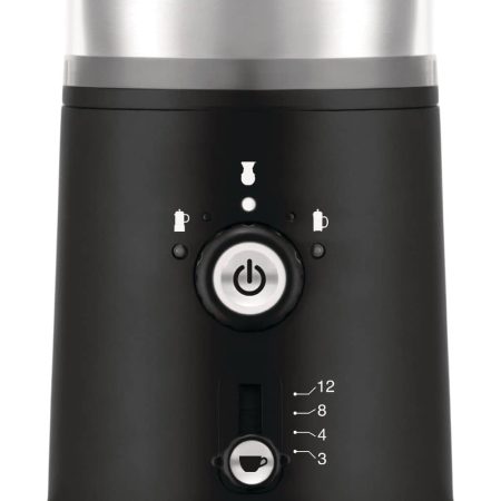 Bodum Adjustable Blade Coffee Grinder with 5 Grind Settings, Black, 12-Cup