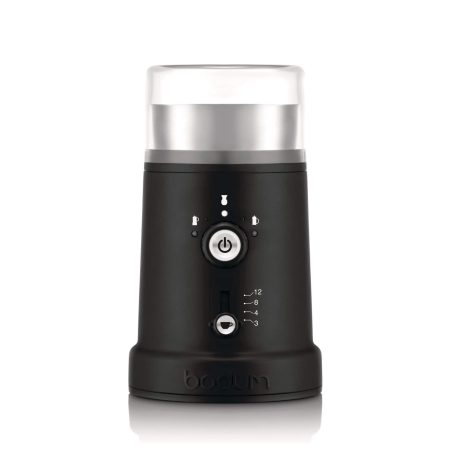 Bodum Adjustable Blade Coffee Grinder with 5 Grind Settings, Black, 12-Cup