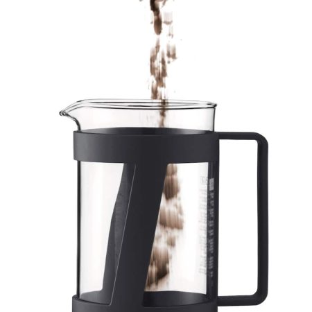 Bodum Crema 8-Cup Glass & Plastic French Press Coffee Maker, Black