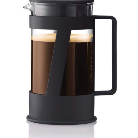 Bodum Crema 8-Cup Glass & Plastic French Press Coffee Maker, Black