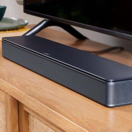 Bose TV Soundbar, Home Audio Speaker with Bluetooth Compatibility, Black